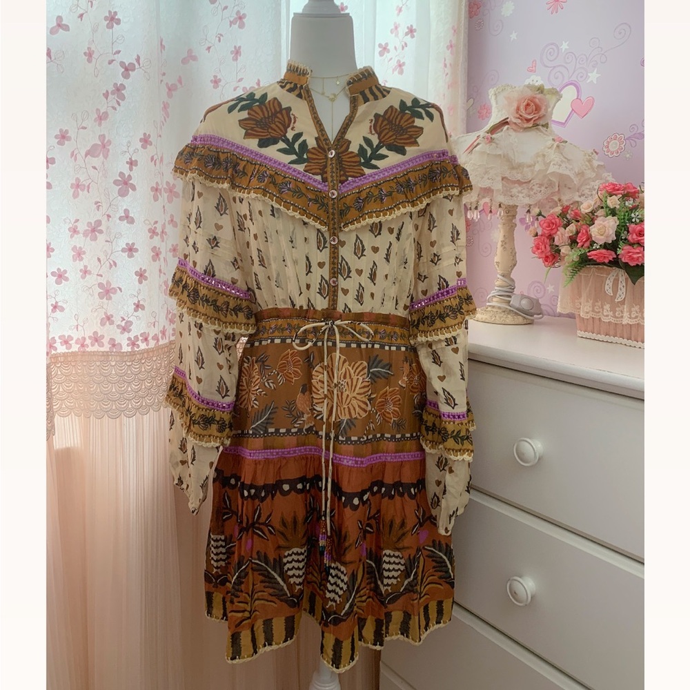 FARM Rio Annika Floral Ruffle Dress - Picture 5 of 12